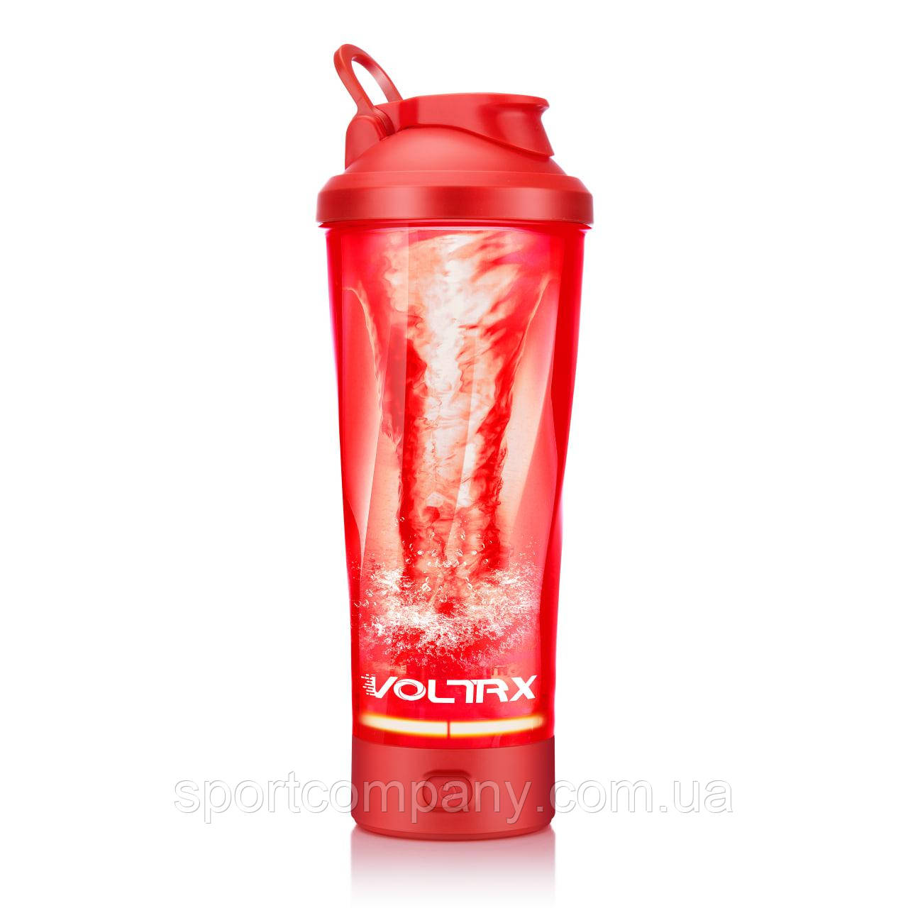 Шейкер спортивний електричний VOLTRX VortexBoost 600 мл. Tritan Red