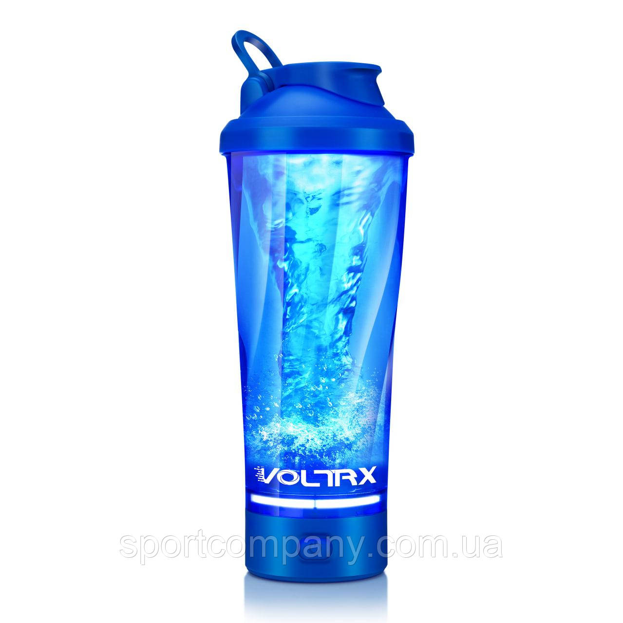 Шейкер спортивний електричний VOLTRX VortexBoost 600 мл. Tritan Blue