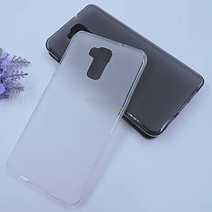 TPU чохол для Doogee Y6 прозорий і сірий