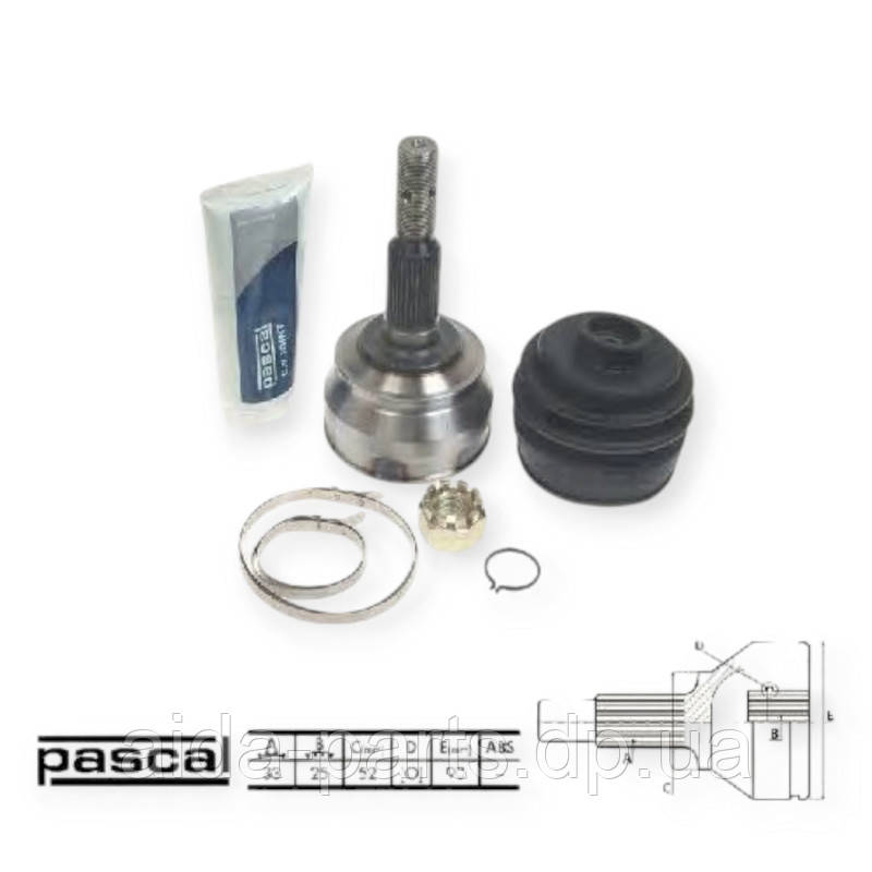 Шрус зовнішній Opel Vectra A, Ascona C, Kadett E 1.6-2.0i (z33x25) (PASCAL), фото 1