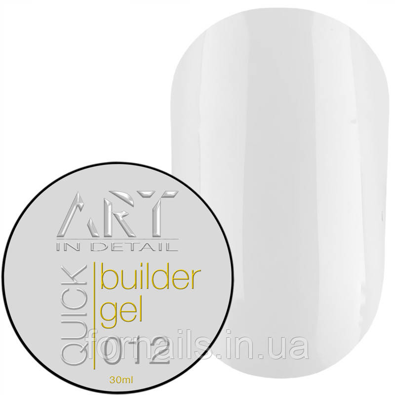 Гель для нарощування ART QUICK Builder Gel №012 French White, 30 мл, фото 1