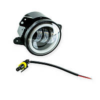 Фара протитуманна Toyota LED (100мм 4") 30W, ангел. очі 3 лінзи (виписувати кратно 2) Megalight