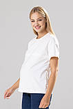Молочна футболка для вагітних та годуючих трикотажна S, фото 2