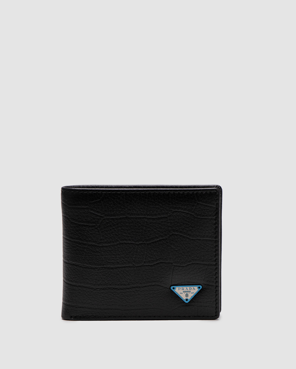Сумка жіноча Prada Saffiano Leather Wallet Crocodile Embossed in Black 11 х 10 х 2 см люкс якість, фото 1