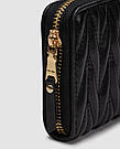 Сумка жіноча Miu Miu Large Matelassé Nappa Leather Wallet Black 19 х 10 х 2.5 см люкс якість, фото 2
