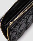Жіноча брендова сумка Christian Dior Lady Dior Voyageur Wallet Black 19 х 10 х 2 см люкс якість, фото 3
