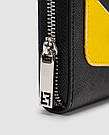 Жіноча брендова сумка Fendi Zip Around Black Leather Wallet Fendi Eyes 19 х 10 х 2 см люкс якість, фото 2