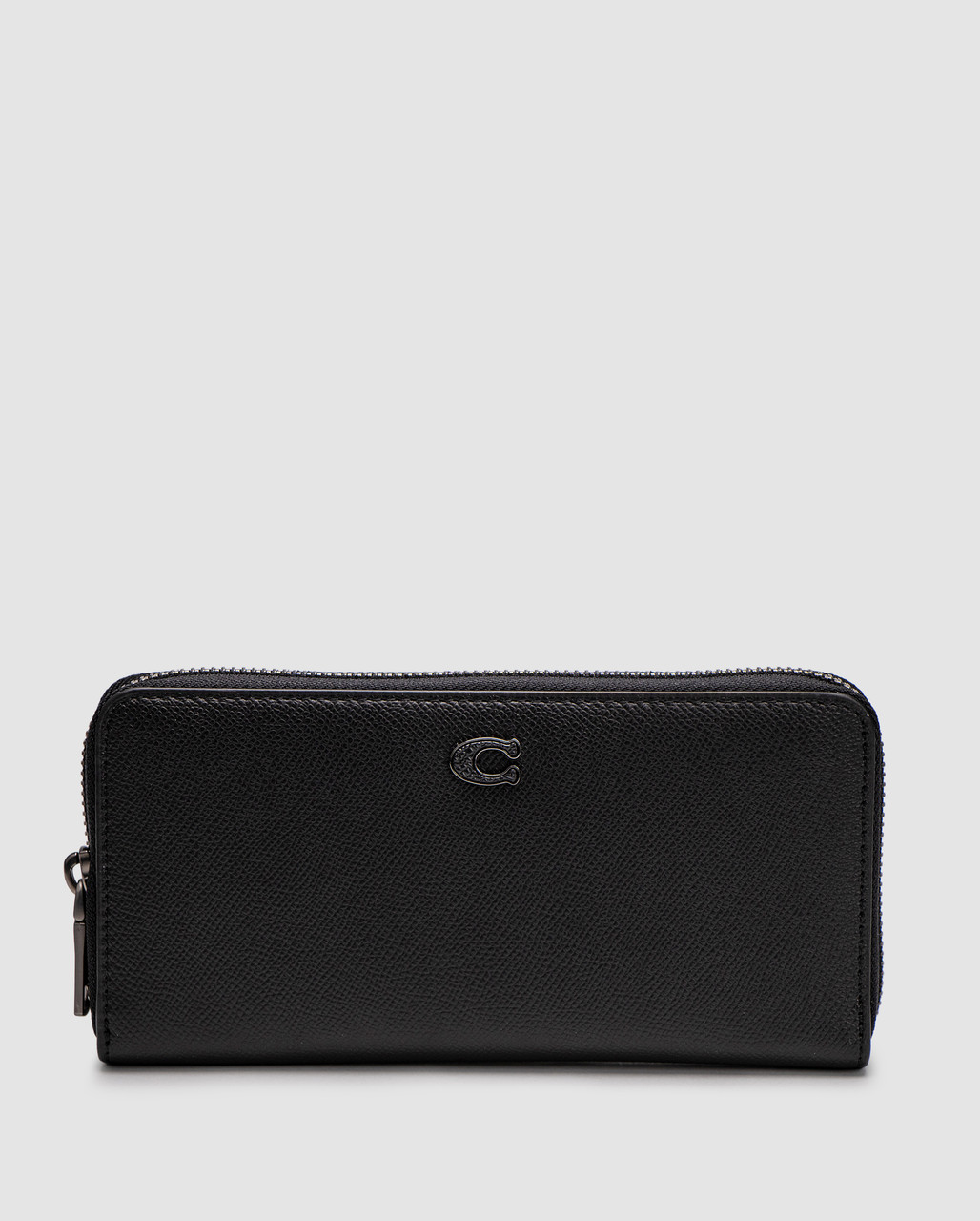 Жіноча брендова сумка Coach Essential Slim Accordion Zip Wallet with Signature Canvas Interior Black 20 х 10 люкс якість, фото 1