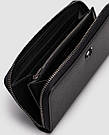 Жіноча брендова сумка Coach Essential Slim Accordion Zip Wallet with Signature Canvas Interior Black 20 х 10 люкс якість, фото 3
