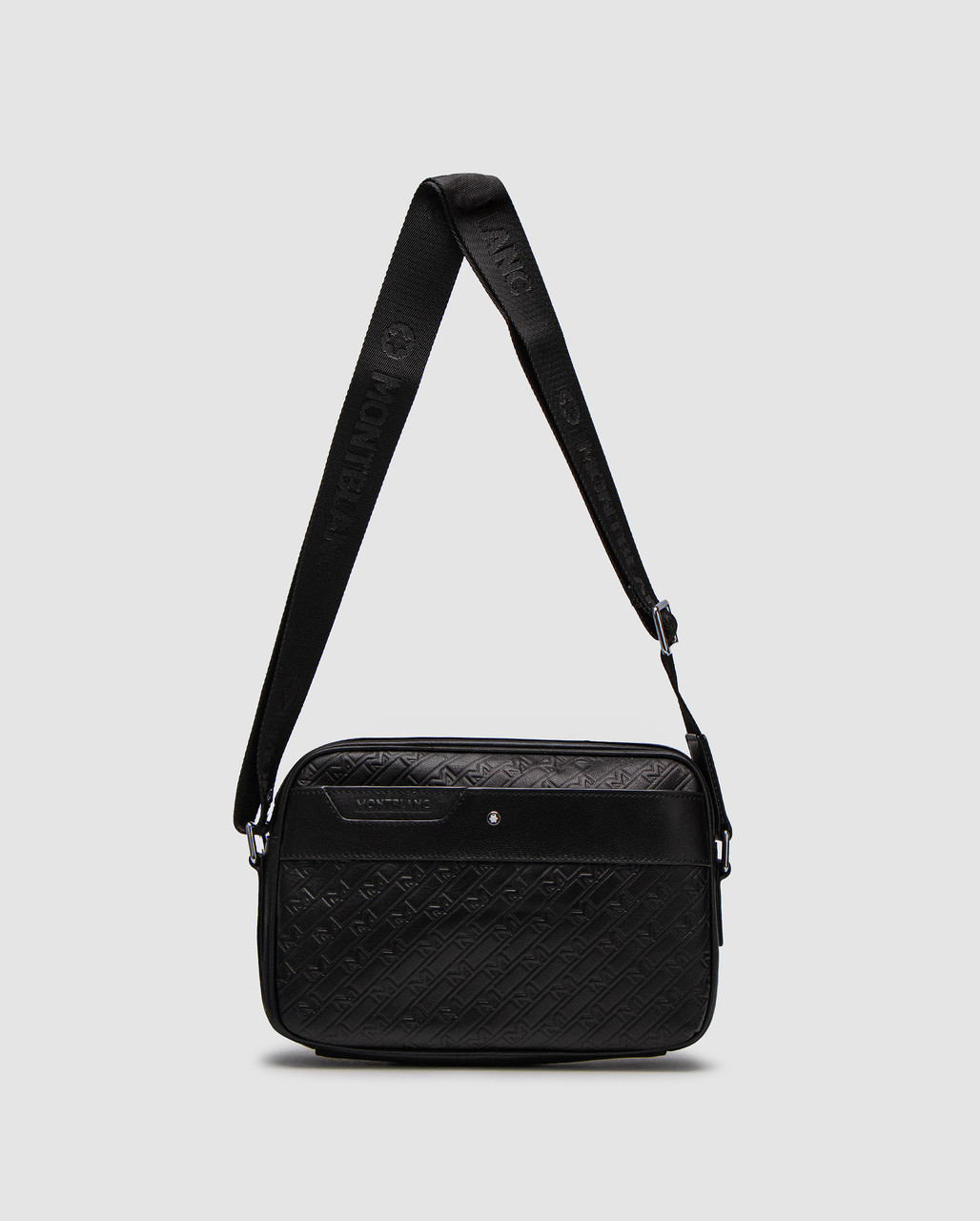 Жіноча брендова сумка Montblanc Messenger Black 25 х 17 х 7 см люкс якість, фото 1