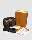 Жіноча брендова сумка Louis Vuitton S Lock Messenger Monogram Macassar Canvas Brown 24 х 18.5 х 9 см люкс якість, фото 4