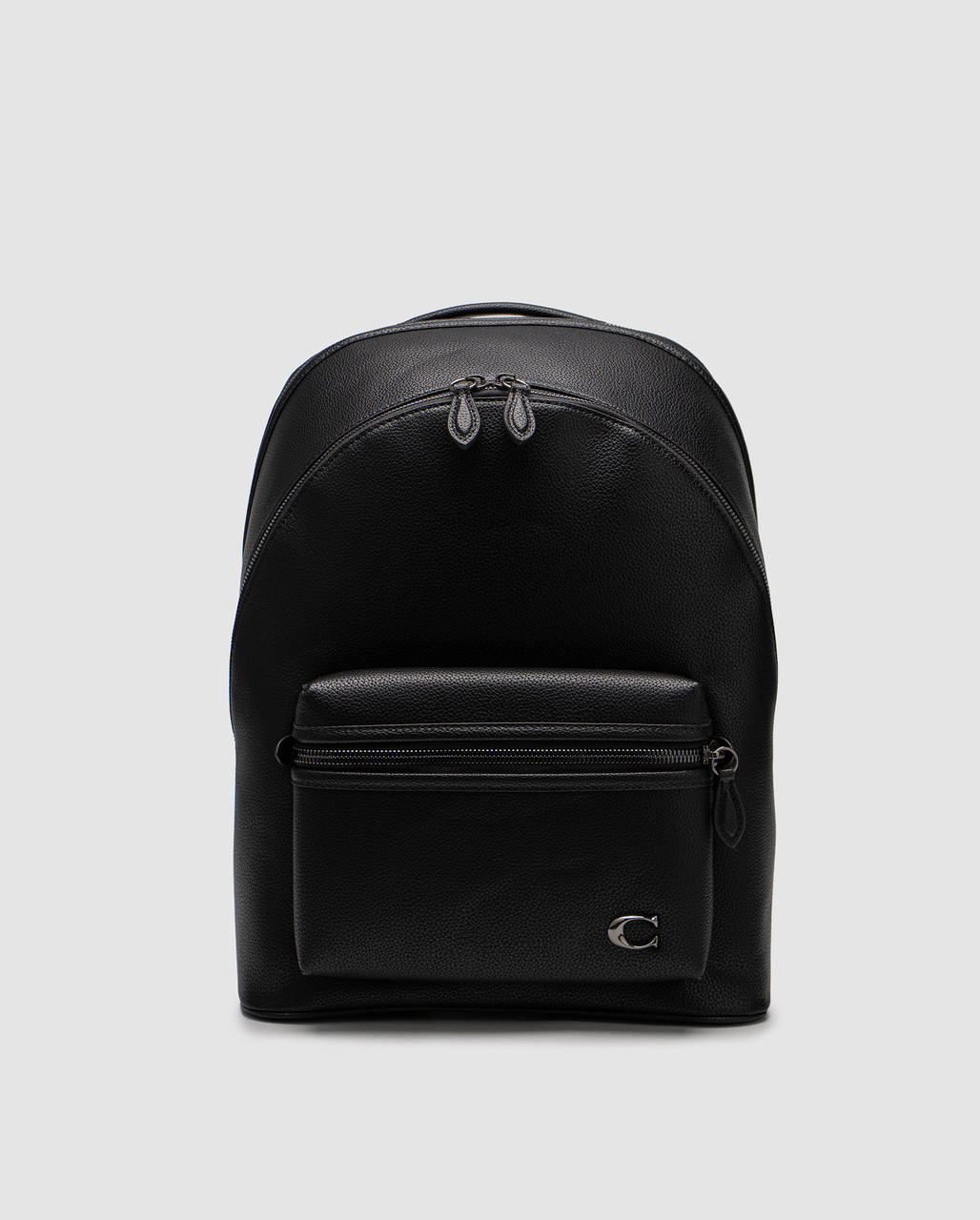 Жіноча брендова сумка Charter Backpack in Pebble Leather Black 30 х 38 х 16 см люкс якість, фото 1