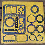 Прокладки Т40 КПП комплект повний, пароніт 0,8мм, фото 3