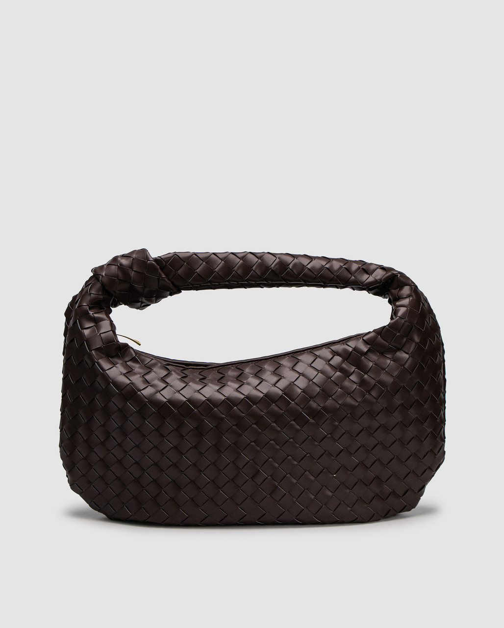 Жіноча брендова сумка Bottega Veneta Nappa Intrecciato Classic Jodie Brown 48 х 27 х 3 см люкс якість