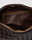 Жіноча брендова сумка Bottega Veneta Nappa Intrecciato Classic Jodie Brown 48 х 27 х 3 см люкс якість, фото 4