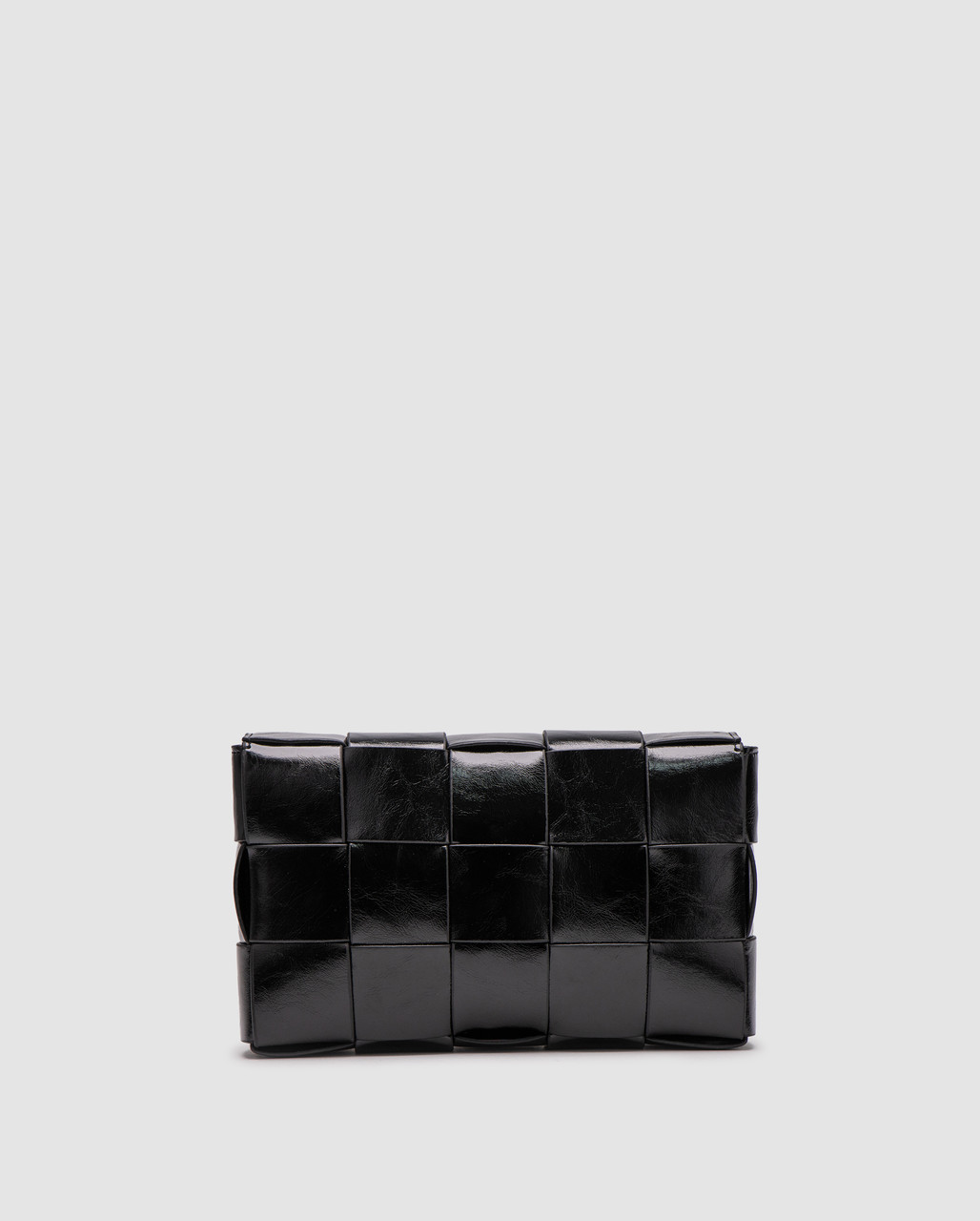 Жіноча брендова сумка Bottega Veneta Cassette in Intrecciato Leather Black люкс якість