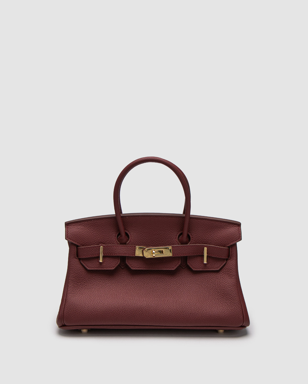 Жіноча брендова сумка Hermes Birkin 30 Burgundy 29 х 16 х 16 см люкс якість