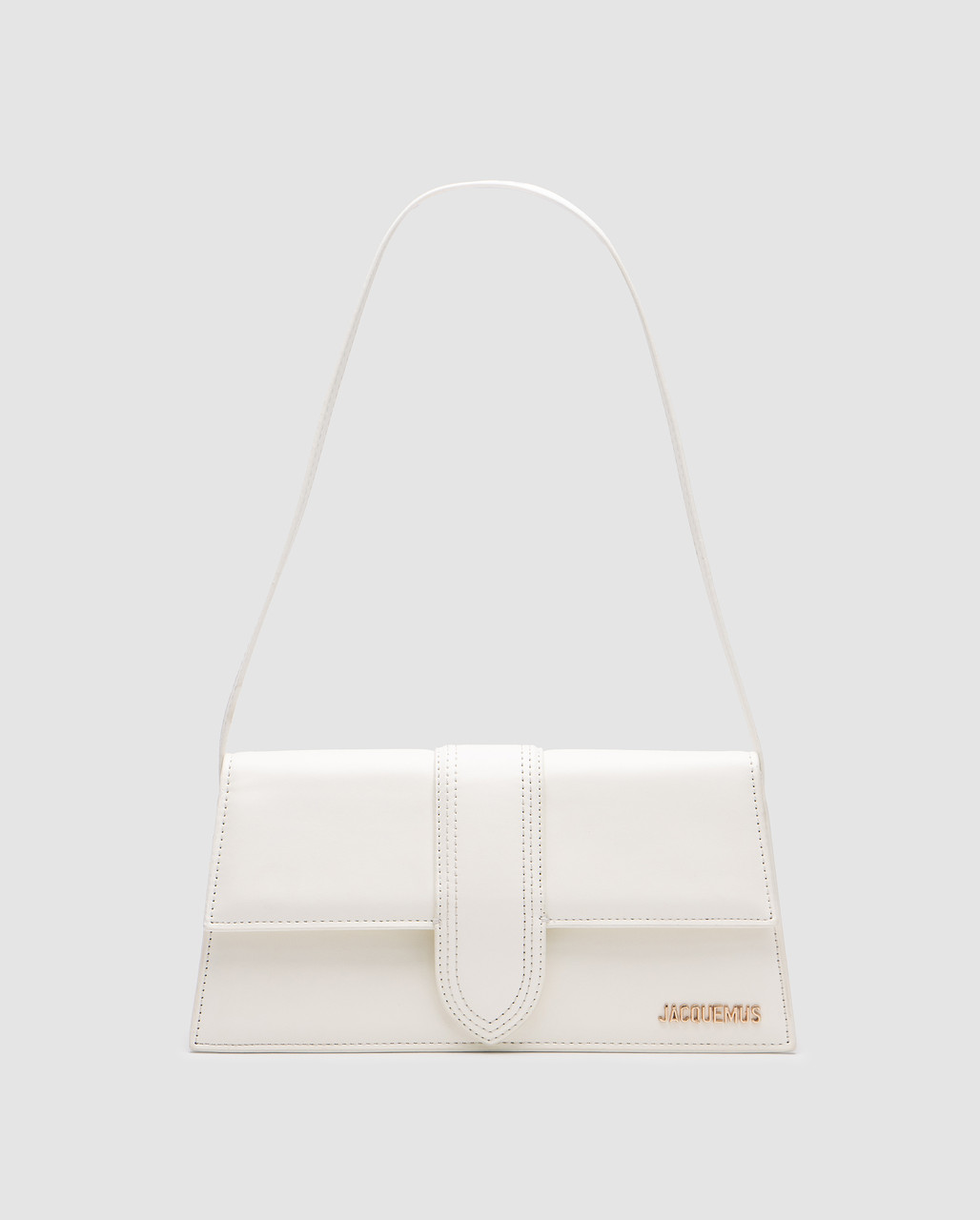 Жіноча брендова сумка Jacquemus Le Grand Bambino White 28 х 14 х 6 см люкс якість, фото 1