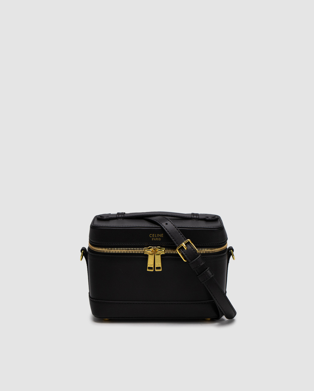 Сумка жіноча Celine Vanity In Smooth Satinated Calfskin Black 18.5 х 13 х 10 см люкс якість