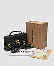 Сумка жіноча Balmain B-Buzz 24 Total Black 20x20x20 люкс якість, фото 5
