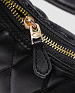 Сумка жіноча Coach Carmen Mini Crossbody Bag With Quilting Black/Gold 20 х 12 х 7 см люкс якість, фото 3