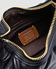 Сумка жіноча Coach Carmen Mini Crossbody Bag With Quilting Black/Gold 20 х 12 х 7 см люкс якість, фото 4