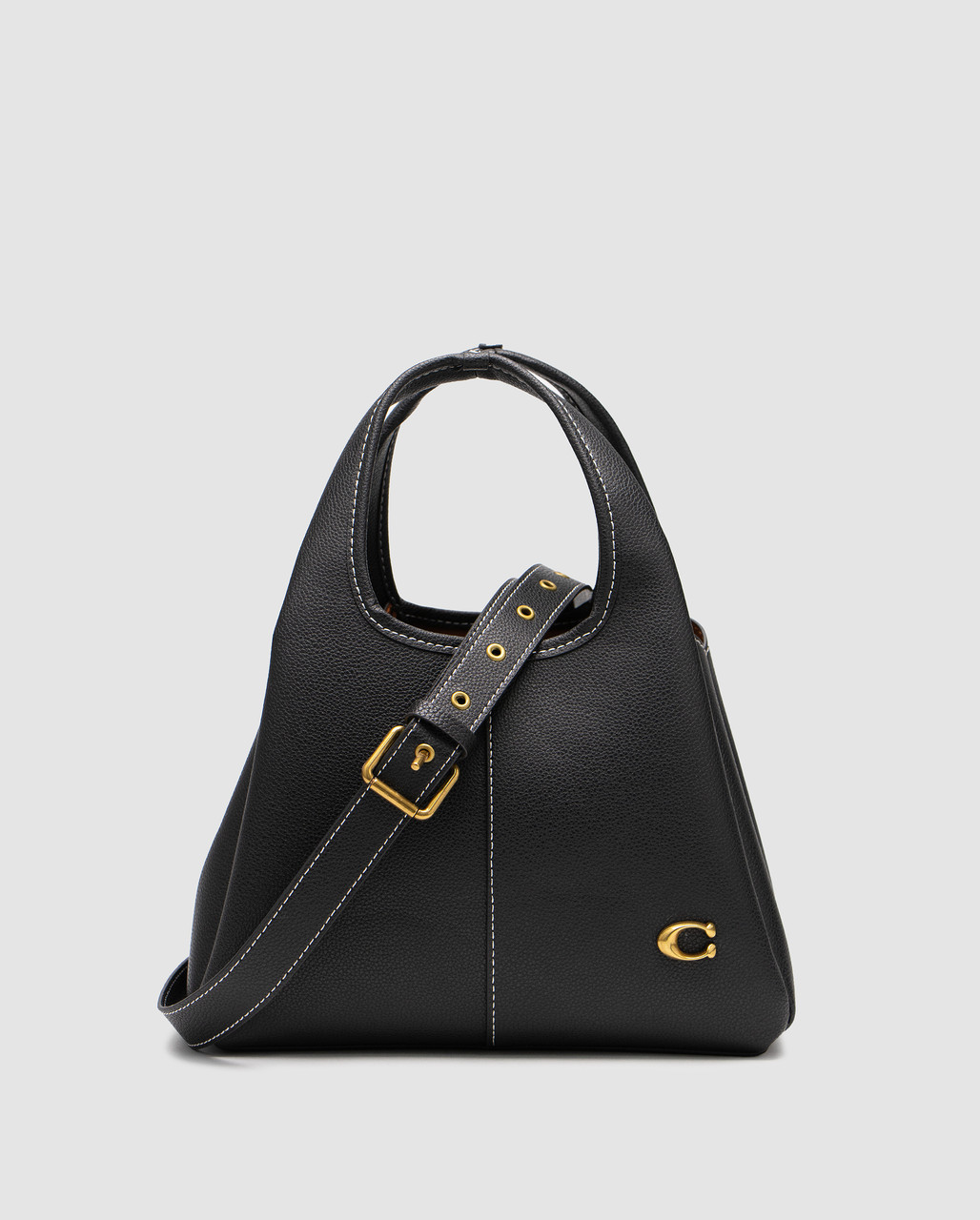 Жіноча брендова сумка Coach Lana Shoulder Bag 25 Black 25 х 19 х 10 см люкс якість
