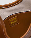 Сумка жіноча Miu Miu Ivy Leather Mini Bag Brown 20 х 18 х 2 см люкс якість, фото 4