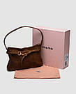 Сумка жіноча Miu Miu Aventure Nappa Leather Bag Brown Suede 29 х 19 х 5 см люкс якість, фото 5