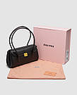 Сумка жіноча Miu Miu Black Leather Shoulder Bag Black 27.5 х 16 х 8 см люкс якість, фото 5