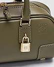 Жіноча брендова сумка Loewe Amazona 23 Cropped Bag in Nappa Calfskin Olive 24 х 12.5 х 9 см люкс якість, фото 3