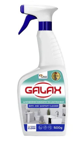 Засіб для миття ванної кімнати та сантехніки Galax das Power Clean 500 мл