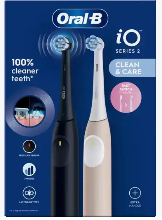 Набір електричних щіток Oral-B iO Series 2 Calm Pink + Night Black 2 щітки