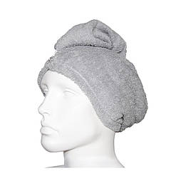 Шапочка чалма махрова м.Ф-133 ТМ Ярослав сірий