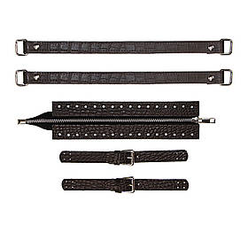 Комплект для сумки Меган зі шкіри, колір Шоколадна рептилія