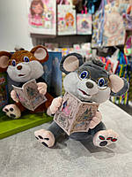 Мишеня-казкар FT 0033 розмір 30см, озвучене українською, аудіо-казки, на батарейках, в коробці, 30,5-31-17см, фото 9