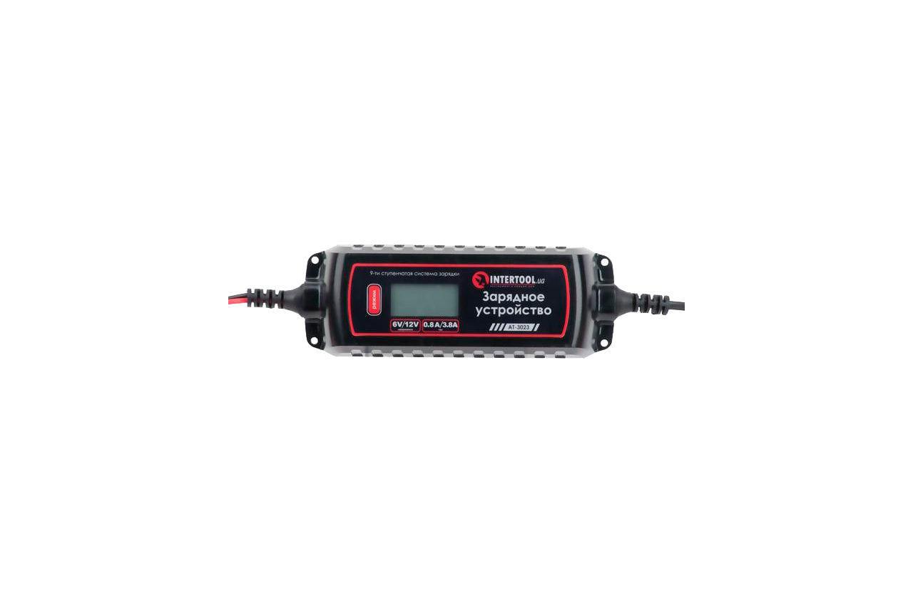 Зарядний пристрій Intertool 6В-12В x 0.8-3.8А (AT-3023)