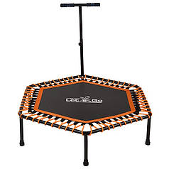 Фітнес батут із ручкою помаранчевий 127 см Let's Go