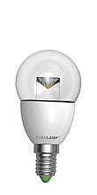 LED Лампа EUROLAMP EKO G45 прозора 5W E14 4000K