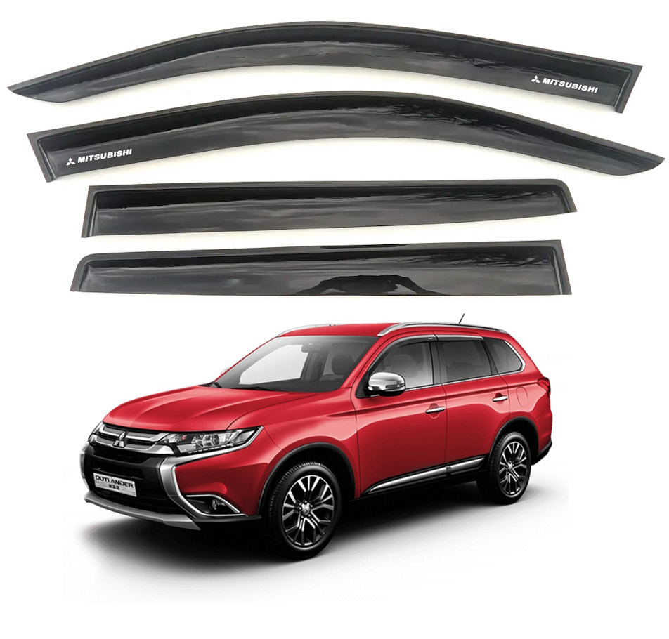 Вітровик "AV-Tuning" MITSUBISHI Outlander III 2012-2020 (на скотчі) — Дефлектори вікон Мітсубісі Аутлендер 2012