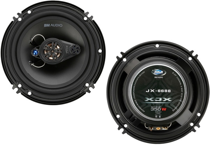 Автомобільна акустика Boschmann BM Audio JX-6688 автомобільні колонки 4 смугові 16 см динаміки 350 Вт Чорний
