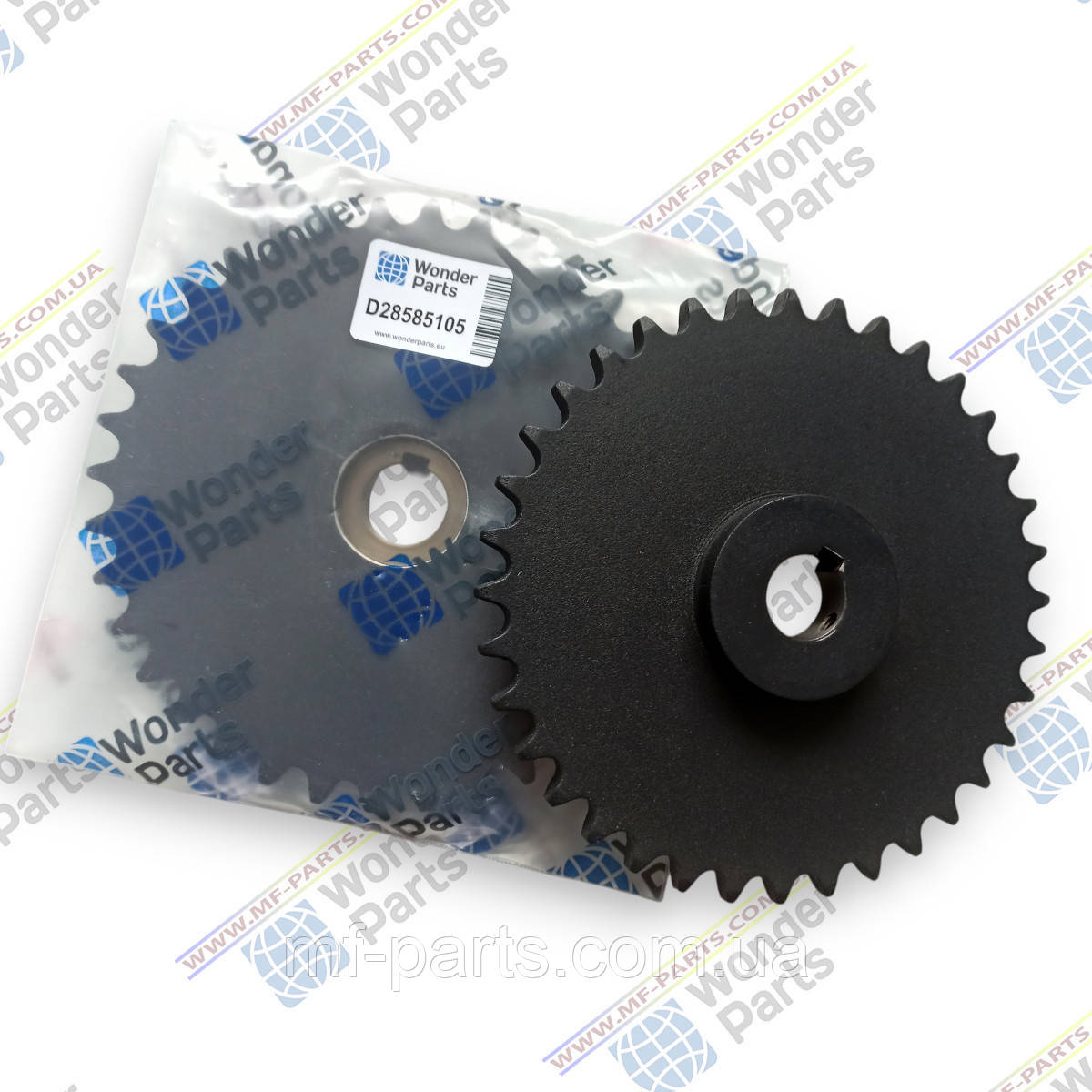 D28585105 зірочка привода елеватора (Z=36), АНАЛОГ, виробник WonderParts (EU), комбайн Massey Ferguson