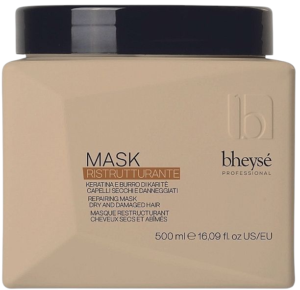 Восстановительная маска для волос Bheyse Professional Repairing Mask Кератиновое восстановление 500 мл
