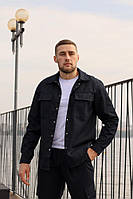 Сорочка чоловіча бавовняна "Coton" Intruder темно-синя (1170828695)