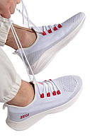 Чоловічі кеди текстиль біло-сірі 44 45