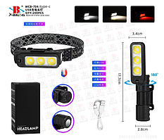 Налобний ліхтар акумуляторний WCB-704 (є червоне світло)