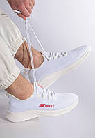 Білі текстильні кеди 44 45