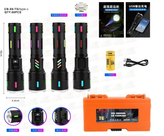 Акумуляторний ліхтар CB-X6-TG, фото 1