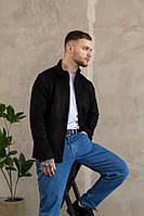 Замшевий бомбер Kelp,чорний