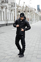 Комплект чоловічий: куртка Motion Nike чорна + штани "President" чорні. Барсетка у подарунок! (1728613757)